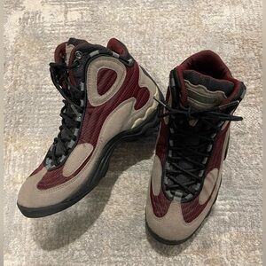 Vintage Nike 1996 ACG Air Talus Hiking Boots Tan & Burgundy Rare! Outdoor